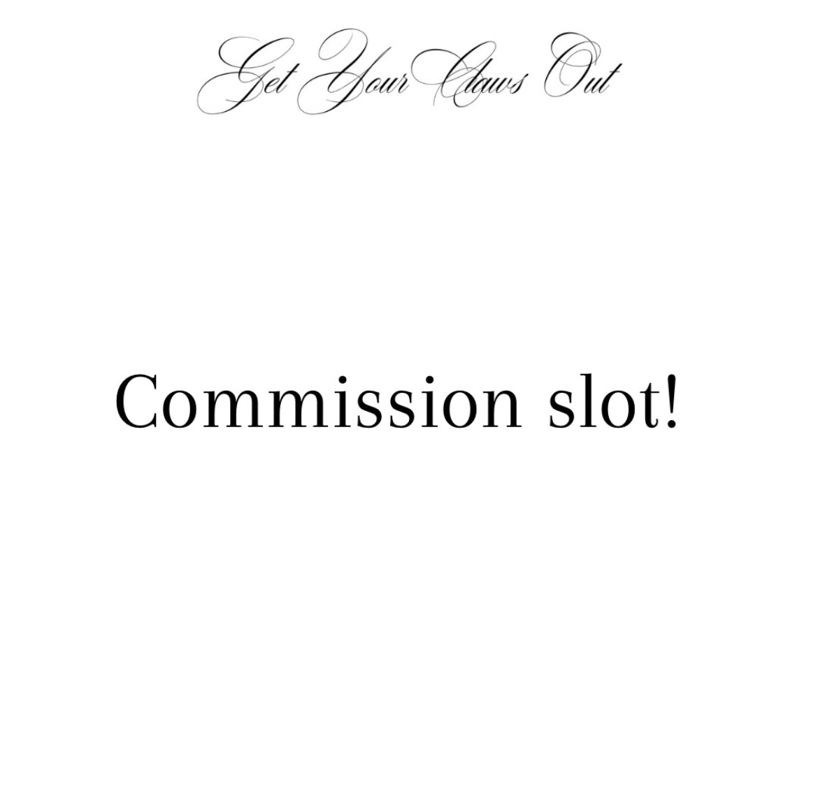 Commission Slot